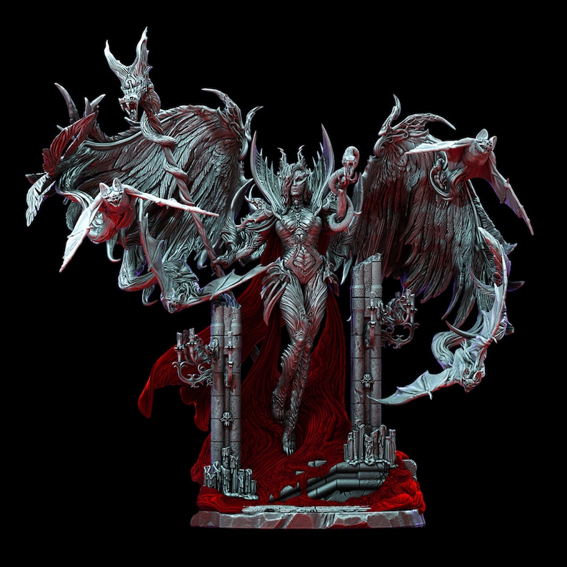 Devil Stl Devil Figure STL Model for 3D Print, Gothic Demon Statue Sculpture - Etsy