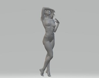 3D Woman Figure STL Model for 3D Printing (Digital File)