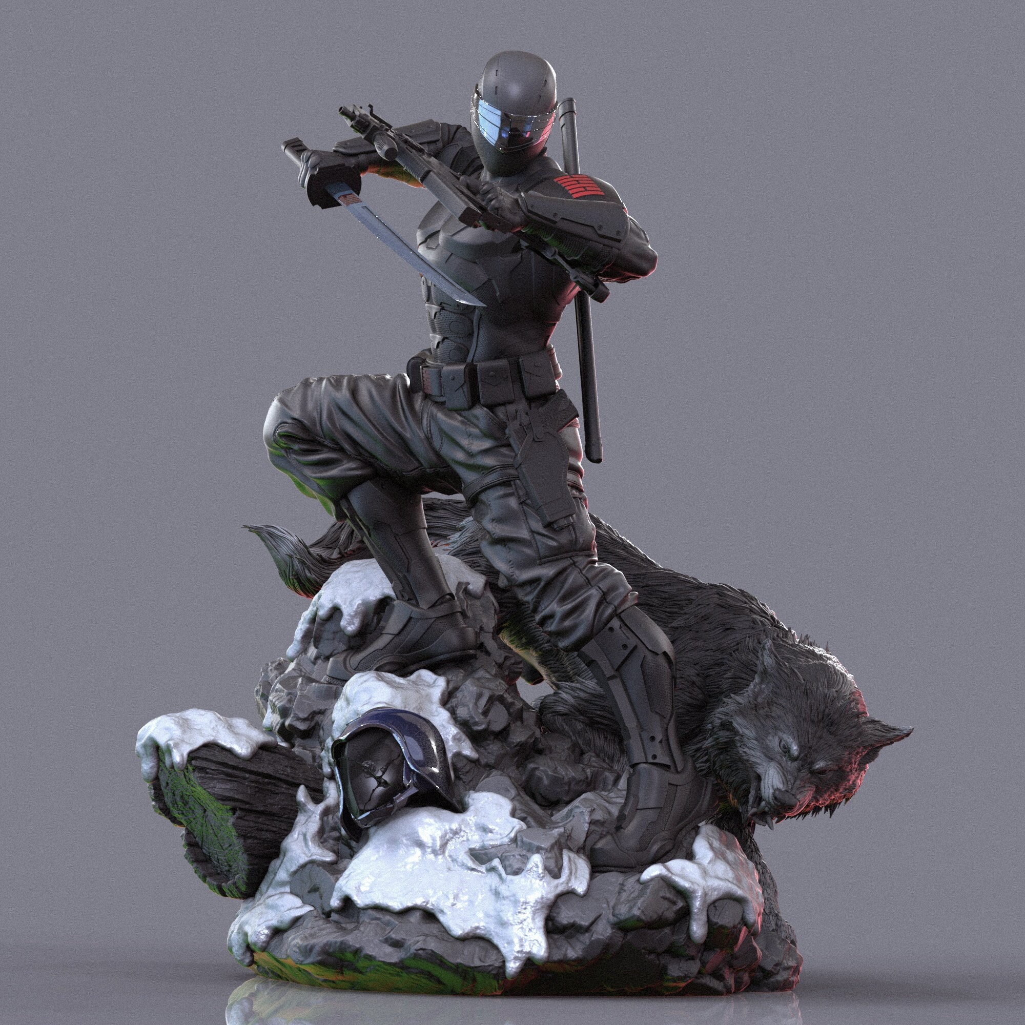 Snake Eyes STL Model, Ninja Warrior 3D Print, G.I. Joe Fan Art