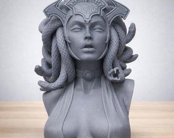 Medusa Bust 3D STL Model for 3D Printing