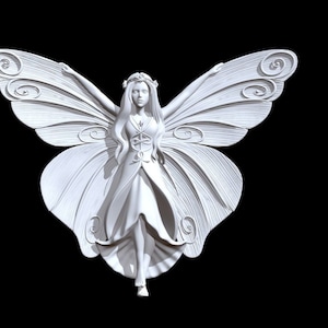 Modello stl 3D, file di disegno di fata stl 3D, stl per la stampa, stampante 3D e macchina da stampa, stampante digitale, modello di figura per stampante 3D, modello stl