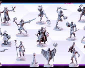3D Printable Miniature Monsters STL Model