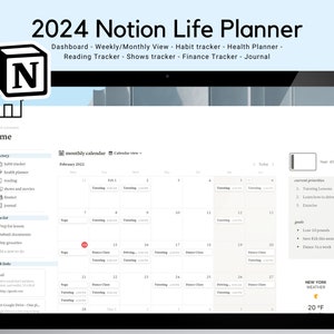 Notion Life Planner 2024 | Notion Template | Notion Planner | Notion Dashboard | Notion Template 2024 | Notion Digital Planner