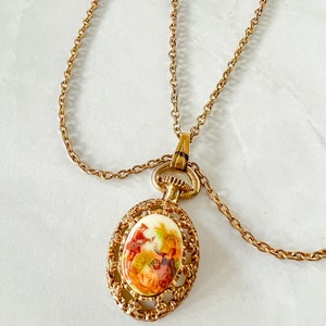 Victorian Revival Courting Couple Fragonard Necklace, Renaissance Jewelry, Rococo