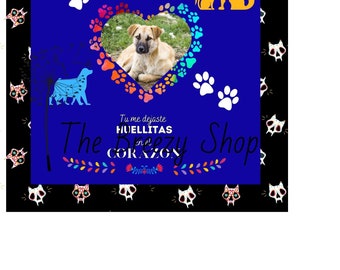 Dia de los Muertos Candle Wrap Canva Editable (dollarträdljusstorlek)