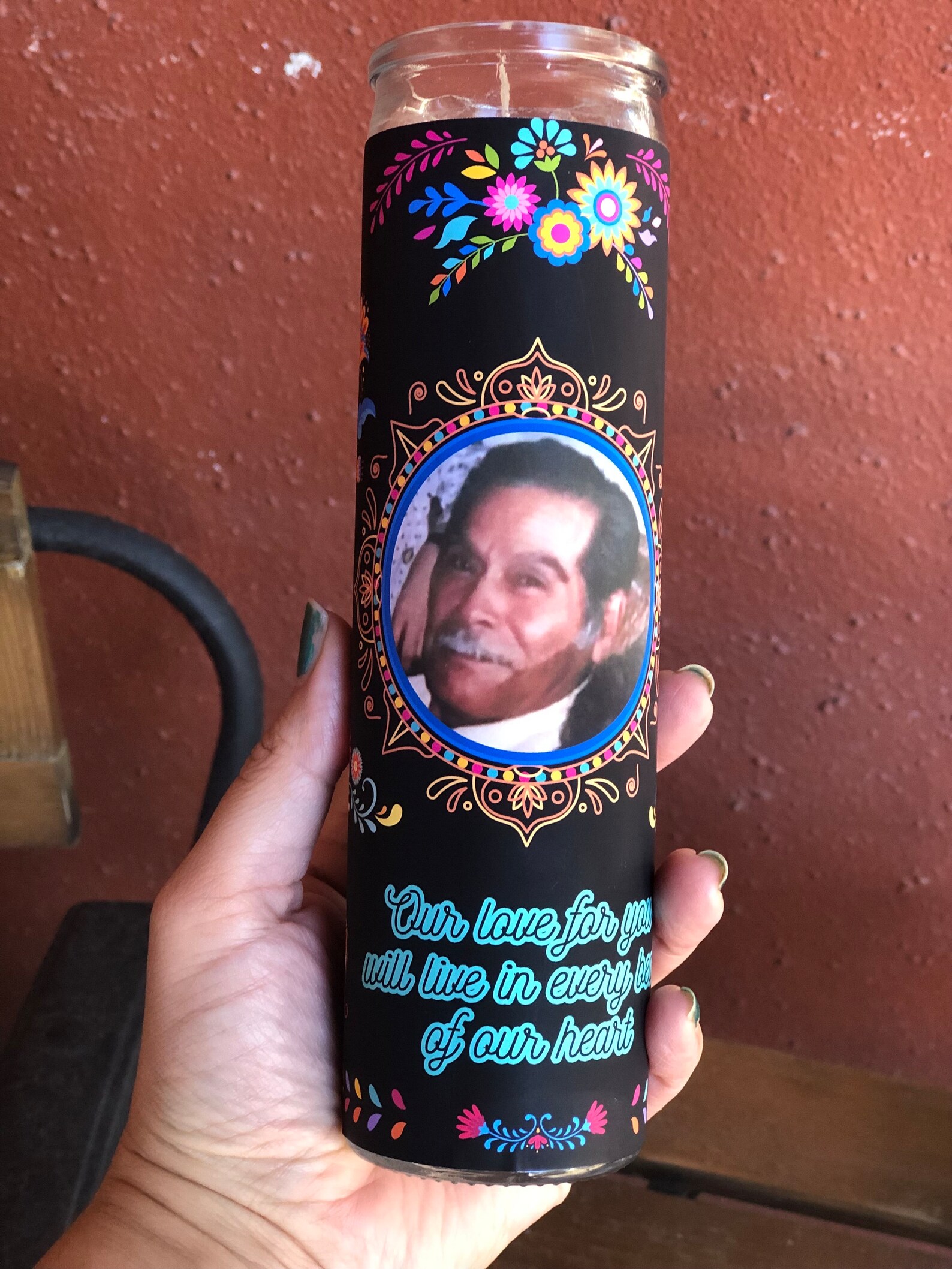 Dia De Los Muertos Candle Wrap Canva Editable - Etsy