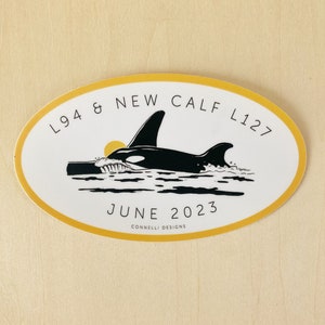 Southern Resident Orca L127 Sticker