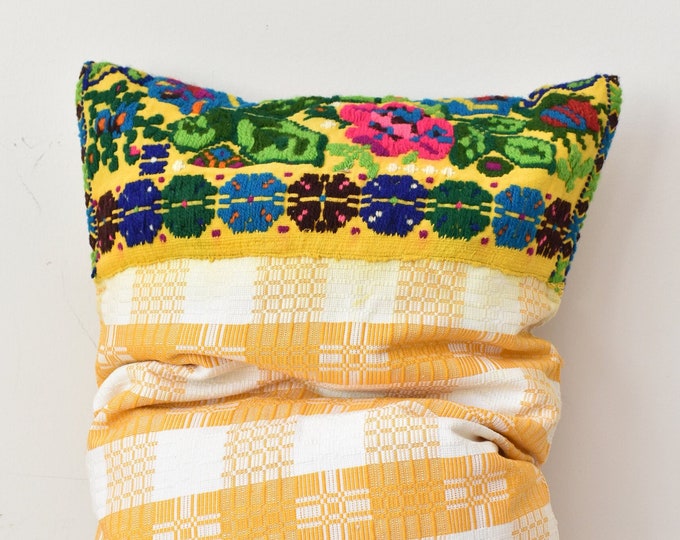 Vintage Romanian Sack Shaped Pillow Cover, 1 avail