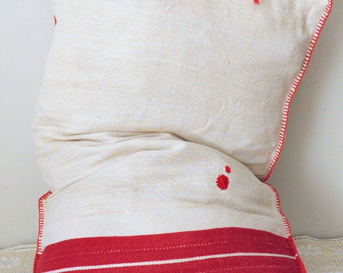 Large cover from Vintage Transylvanian Ticking. 79 x 53cm