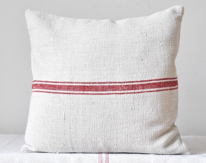 Vintage Hemp Grainsack Cushion Cover / hemp / grainsack/ Hungarian