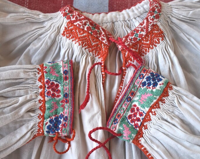 Vintage Transylvanian Folk Shirt