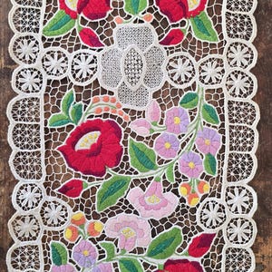 Antique Kalocsa Embroidered Piece