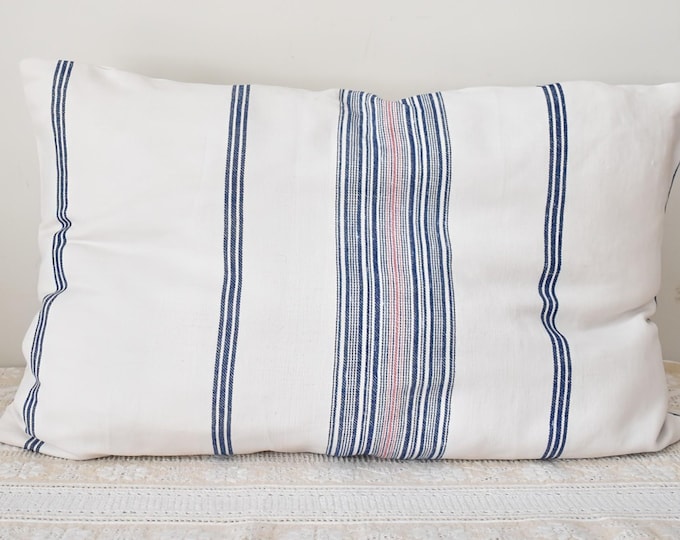Cushion Cover from Antique Home Woven Slovakian Ticking