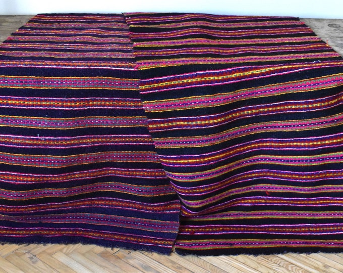 Vintage Romanian Rug 360  x 62 cm