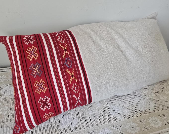 Cushion Cover from Antique Home Woven Romanian Hemp Cloth
