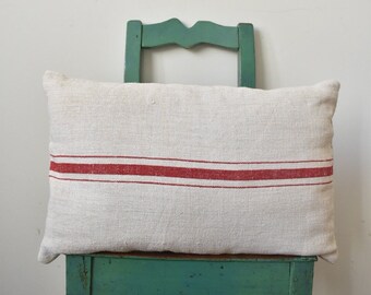 Vintage Hemp Grainsack Cushion Cover / hemp / grainsack/ Hungarian