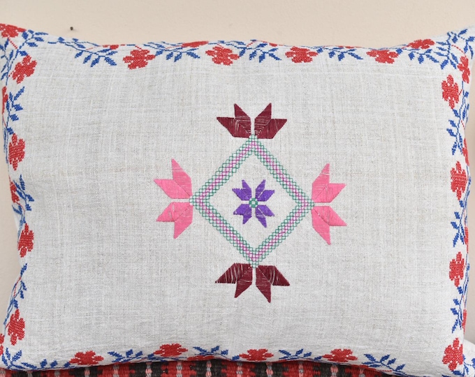Cushion Cover from Vintage Hungarian ( Paloc) Embroidered Cloth