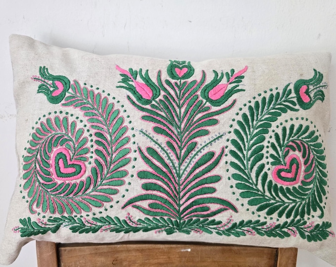 Cushion Cover from Vintage Hungarian Embroidery