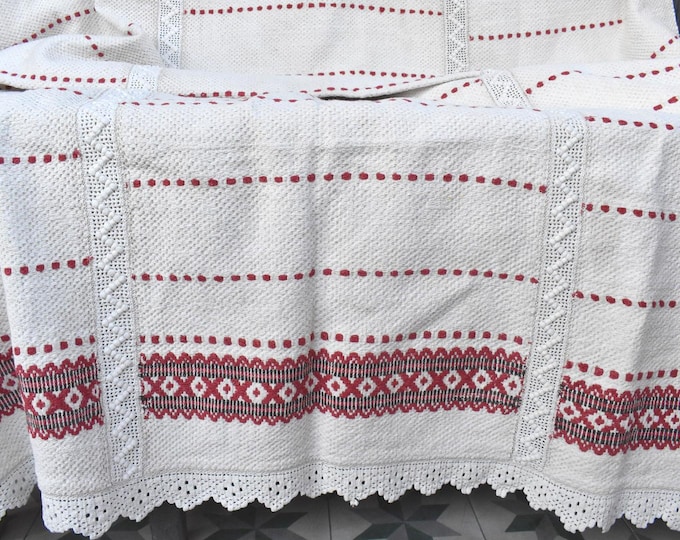 Antique Romania Hemp Cover 180 x146 cm
