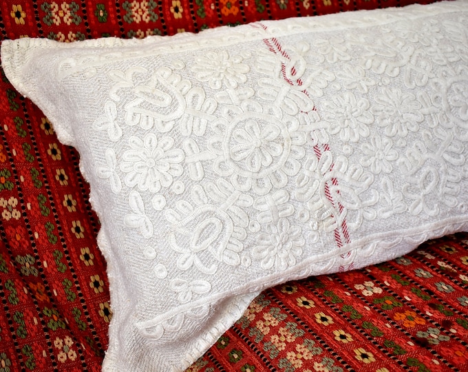 Antique Transylvanian Embroidered Cushion Cover