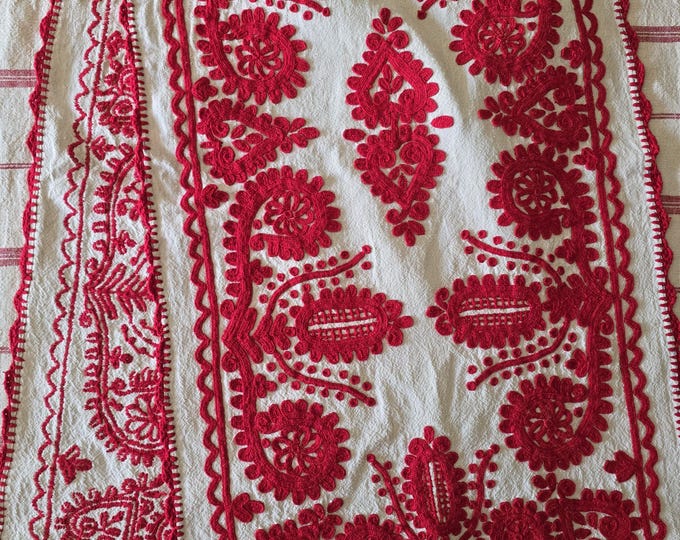 Vintage Transylvanian Embroidered  Panel. 180 x 49cm