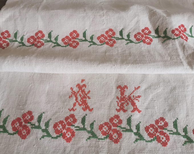 Vintage Hungarian Embroidered Cloth
