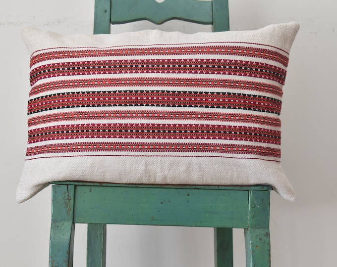 Cusion Cover from Vintage Hutsul Ukrainian Hemp