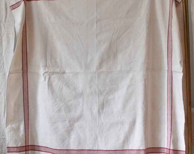 Vintage Hungarian Cafe Tablecloth. Home Loomed