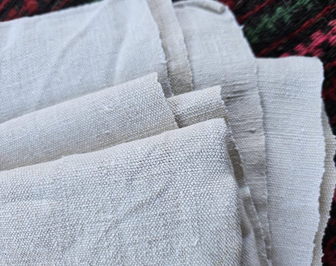 Vintage Home-loomed Hemp Sheet 190 x 155 cm