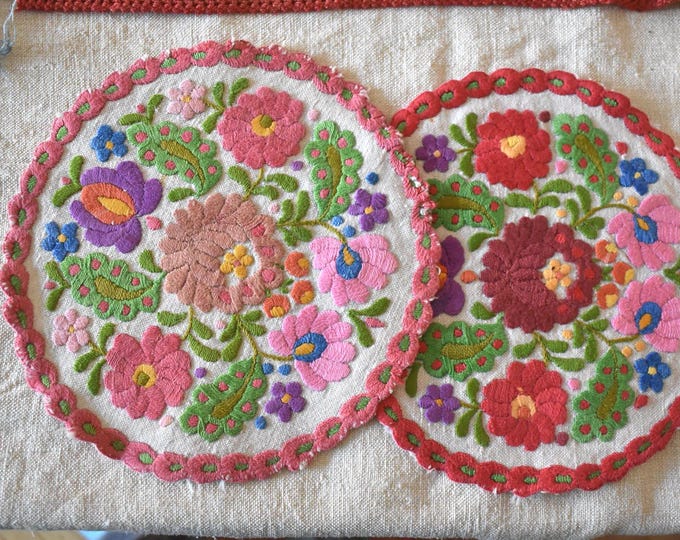 Antique Matyo Embroidered Piece