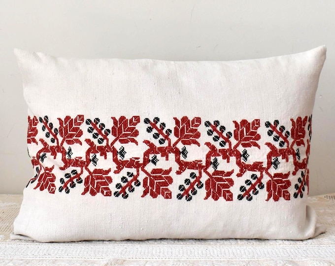 Cushion Cover from Vintage Embroidery
