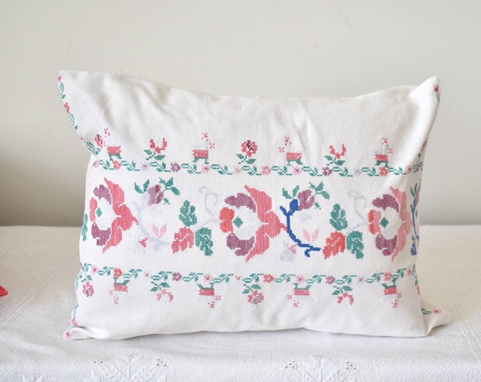 Cushion Cover from Vintage Embroidery