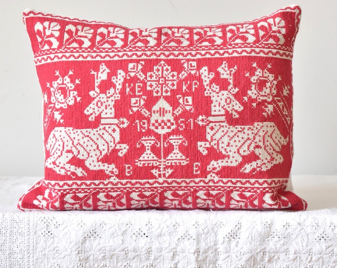 Vintage Transylvanian Cushion Cover