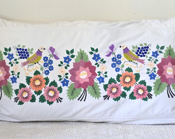 Cushion Cover from Transylvanian Embroidered dowry pillow end