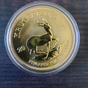 Stunning *2021* Krugerrand - Gold Plated / South Africa Coin