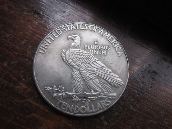 USA Indian Head 1907 Silver 10 Dollars Eagle Collectible