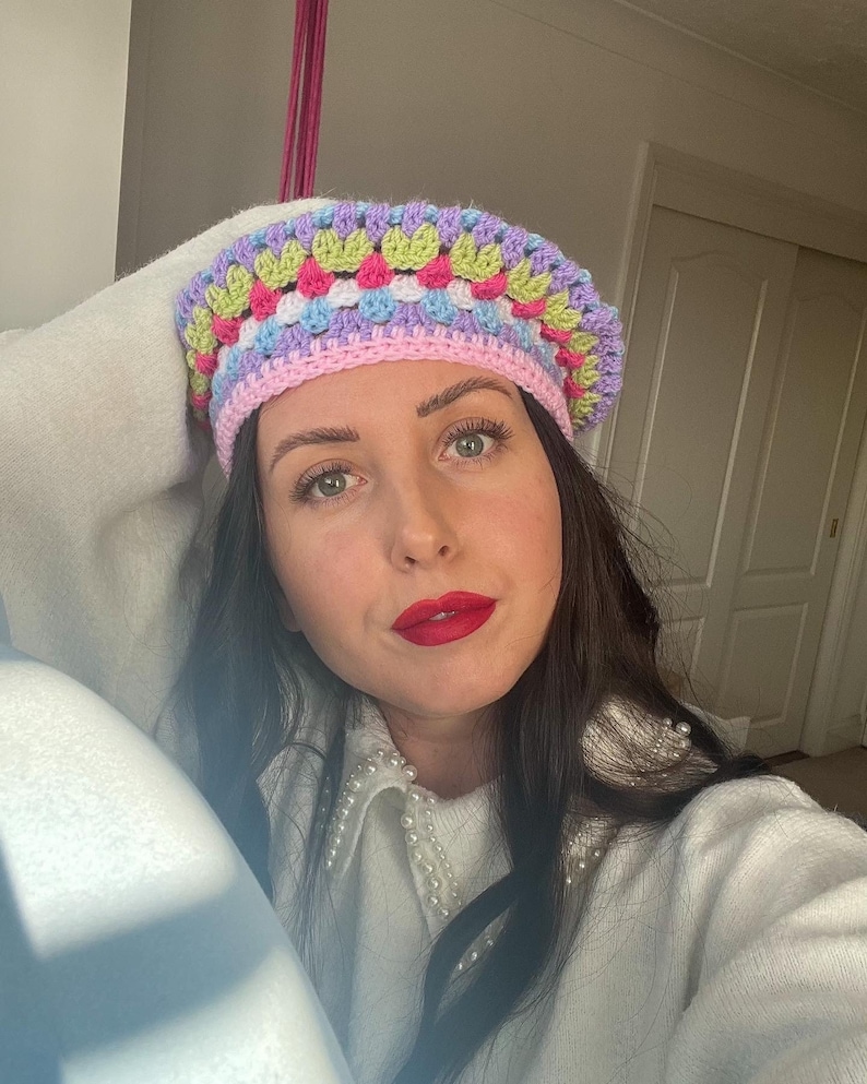 Crochet Beret Hat Handmade Ready-to-ship, £30, Etsy