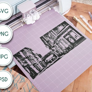 Skid row alleway - The Little Shop of Horrors Inspired SVG Digital file