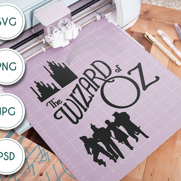 Layerable Logo Pack line art - The Wizard of Oz Inspired SVG Digital file
