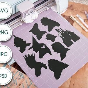 Silhouette Pack Bundle - Il mago di Oz Ispirato file digitale SVG