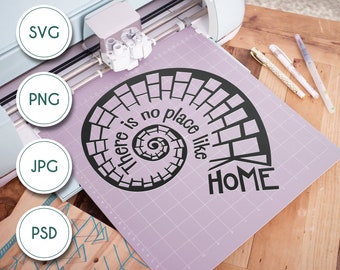 There's No Place Like Home Yellow Brick Road line art - The Wizard of Oz Inspired SVG Digital file