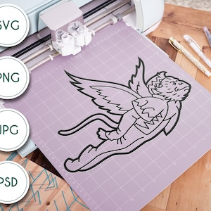 Flying Monkey line art - The Wizard of Oz Inspired SVG Digital file