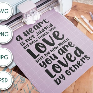 A heart is not Judged by how much you Love quote line art - The Wizard of Oz Inspired SVG Digital file