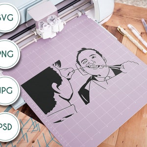 Le dentiste Orin (Steve Martin) fait les dents d’Arthur (Bill Murray) - La petite boutique des horreurs Fichier SVG numérique inspiré