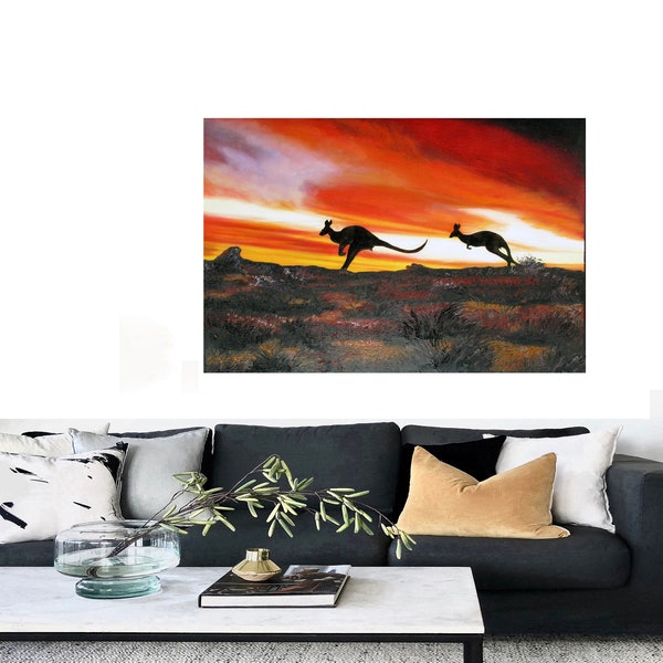Kangaroo Print Etsy Australia