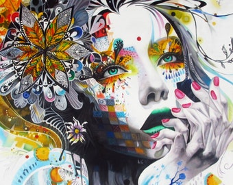 Princesa urbana, Arte callejero, Arte mural de grafiti, Pintura, póster, lienzo, mural de Banksy, montaje abstracto, Impresión, plantilla, Decoración de pared urbana