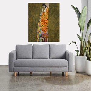 Gustav Klimt hope lady framed vintage art print painting canvas portrait