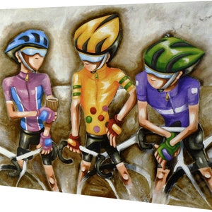 framed print, cycling Bike Art, signed limited edition, Juan By Andy Baker