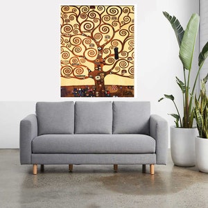 Gustav Klimt tree of life framed vintage art print painting canvas