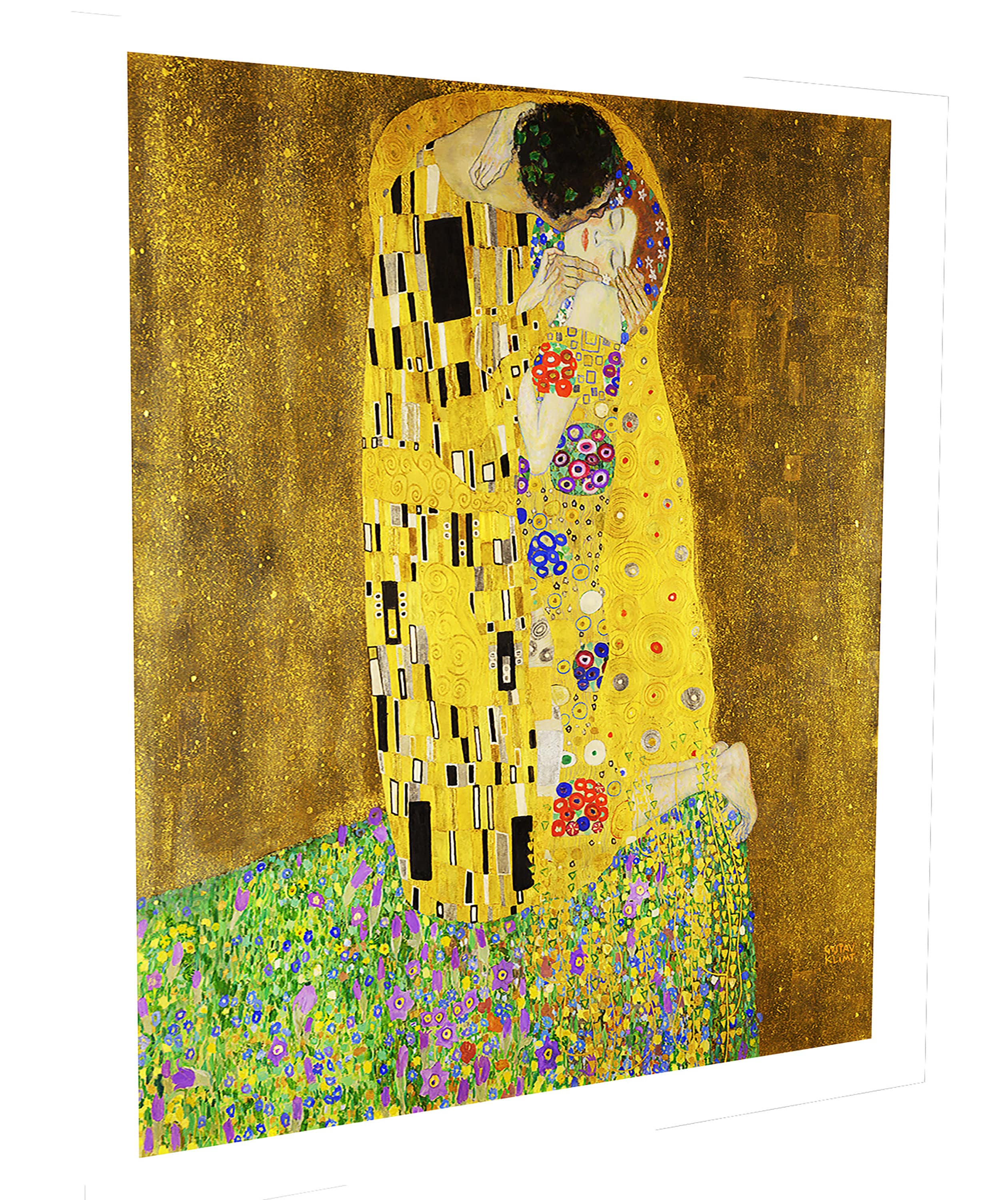 Gustav Klimt Woman Gold the Kiss Love Framed Vintage Art Print Painting ...